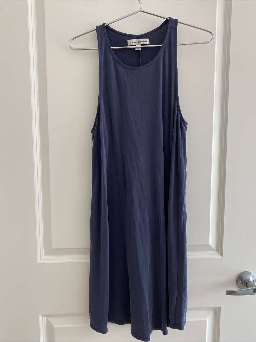 Abercrombie & Fitch Navy Blue Sleeveless Swing Dress